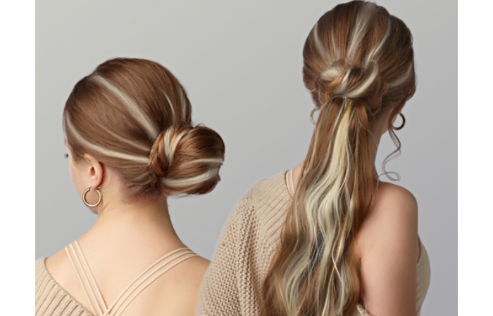Half-up Bun