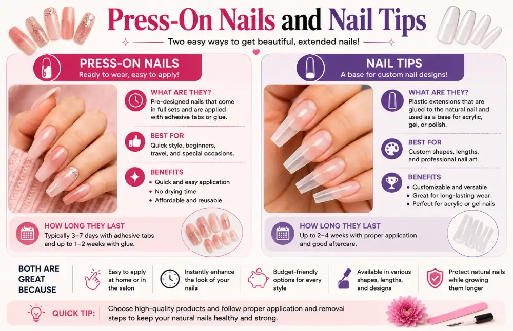 Press-On Nails and Nail Tips