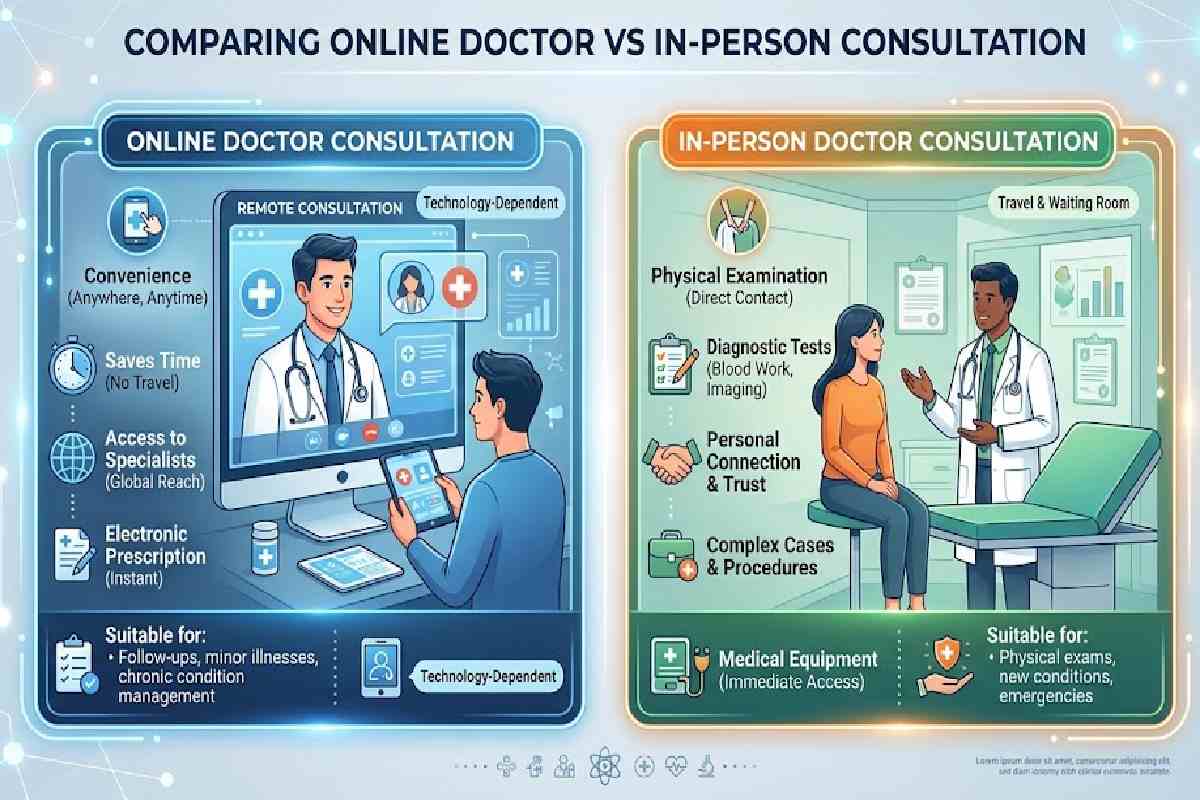 Online Doctor vs In-Person Consultation: Key Differences